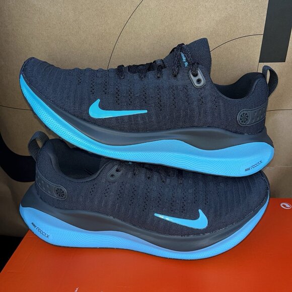 NEW Nike ReactX Infinity Run Anthracite Baltic Blue DR2665 008 Men Size 8 main image 5